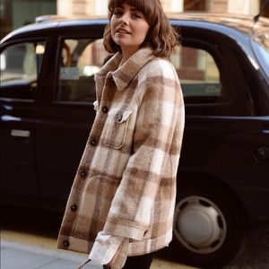 Sezane Alda Jacket in Plaid Checks